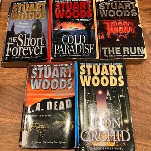 Stuart Woods Lot of 5 Stone Barrington Paperback Books, Thriller, Mystery